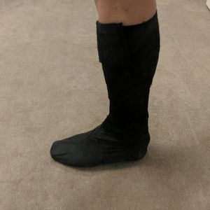 Toms Wrap Boot RARE Black Canvas